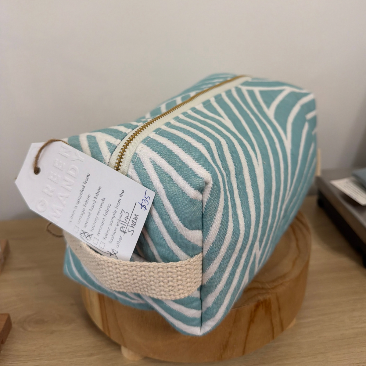 Toiletry & Cosmetic Bag | Boxy | Upcycled