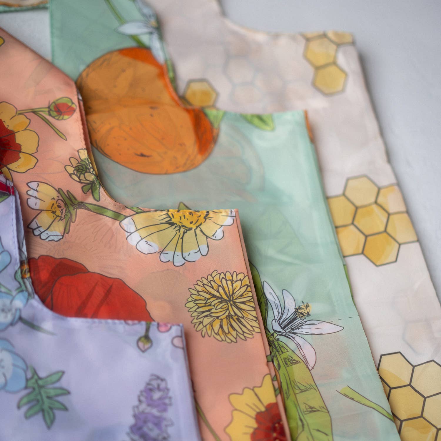 Reusable Tote Shopping Bag | Citrus + Honeybees
