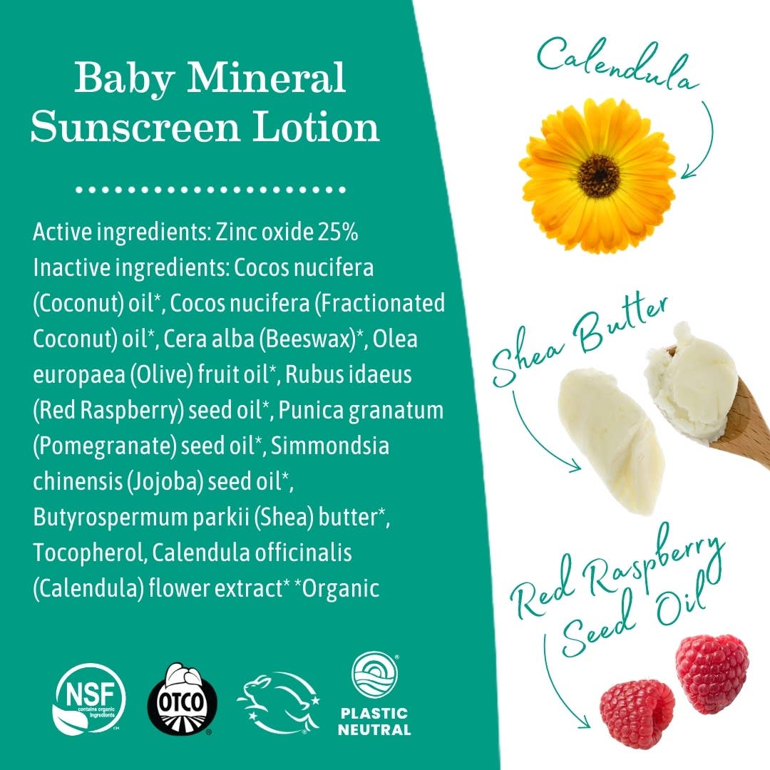 Baby Mineral Sunscreen Lotion SPF 40 – Love Thy Nature Refillery