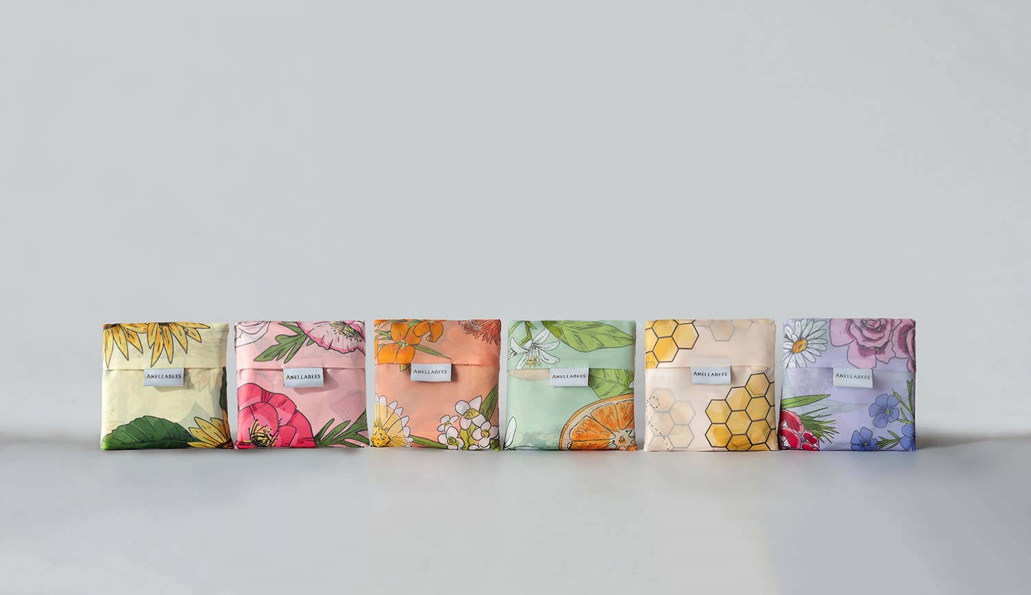 Reusable Tote Shopping Bag | Purple Wildflowers