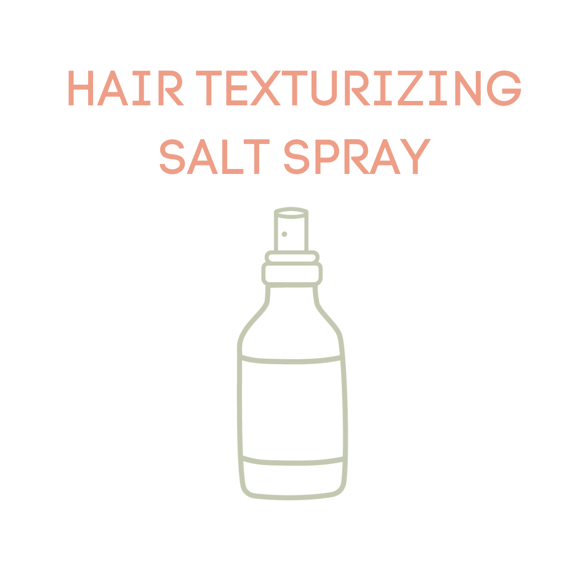 Hair Texturizing Salt Spray ~ Bulk