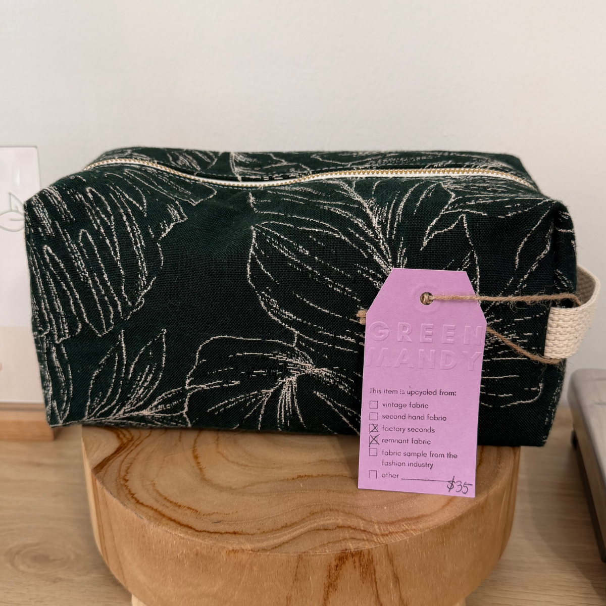 Toiletry & Cosmetic Bag | Boxy | Upcycled
