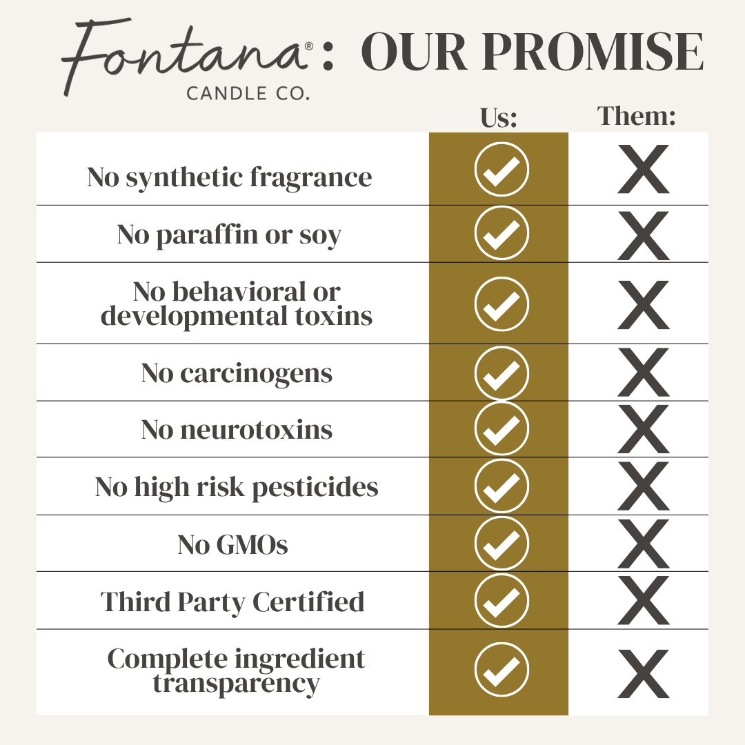 Fir & Pine Essential Oil Beeswax Jar Candle: Non-Toxic