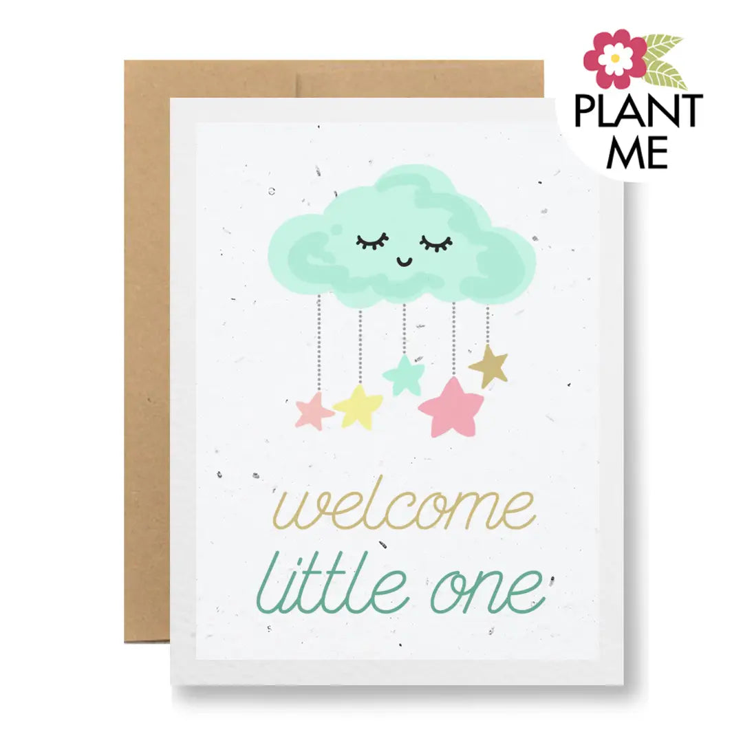 Welcome Little One | Plantable Seed Paper Greeting Card