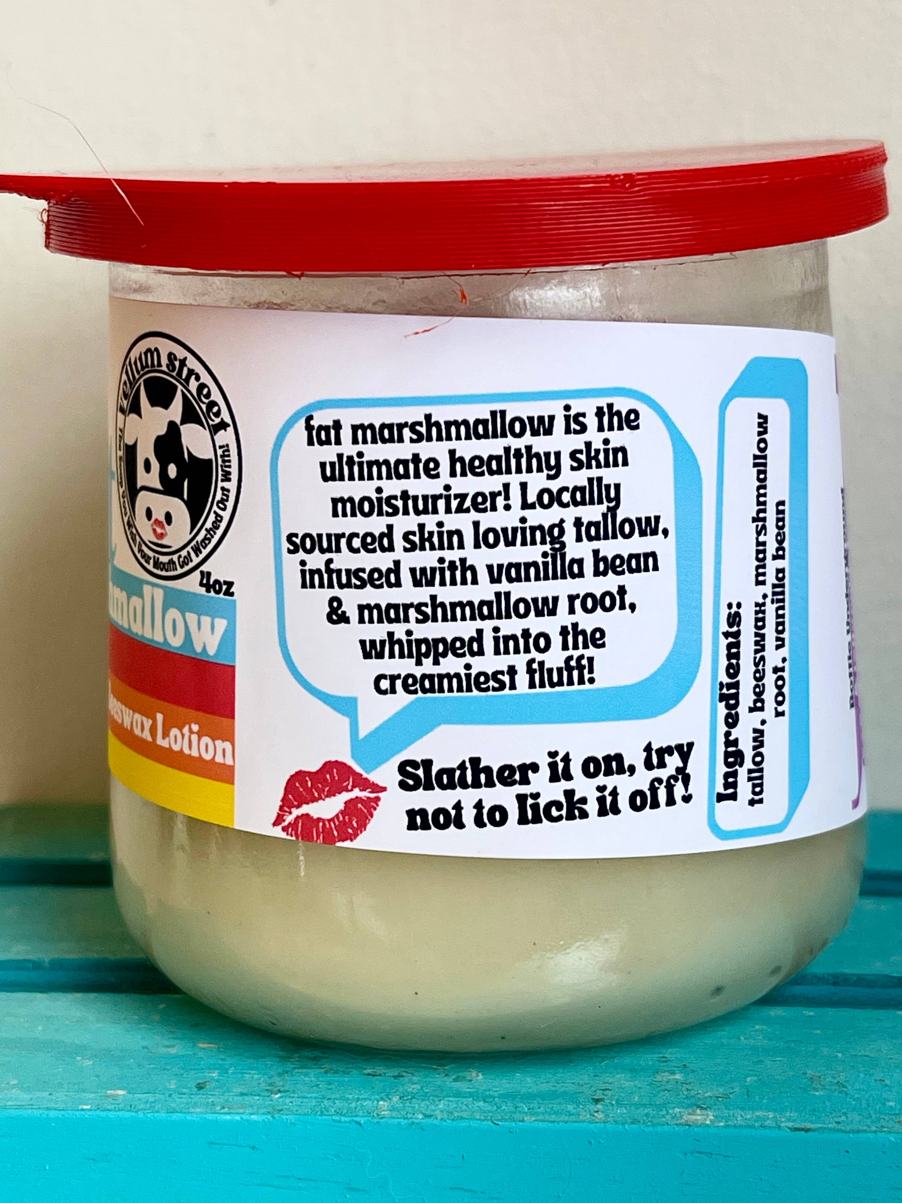 Fat marshmallow 4oz Tallow & Beeswax Solid Lotion